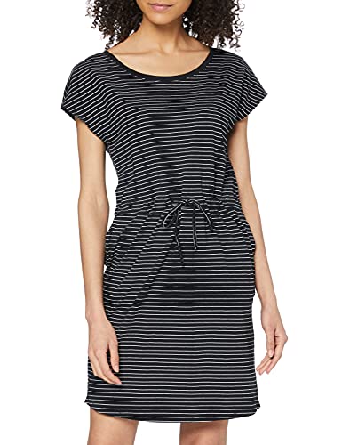 VERO MODA Damen Vmapril Ss Short Dress Ga Noos Kleid, Mehrfarbig (Black Stripes: Snow-Rebecca), XS von VERO MODA