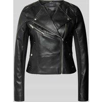 Vero Moda Outdoor Bikerjacke mit Reißverschlusstasche Modell 'RILEY RIO' in Black, Größe L von Vero Moda Outdoor