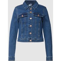 Vero Moda Outdoor Cropped Jeansjacke mit Umlegekragen Modell 'LUNA' in Blau, Größe L von Vero Moda Outdoor