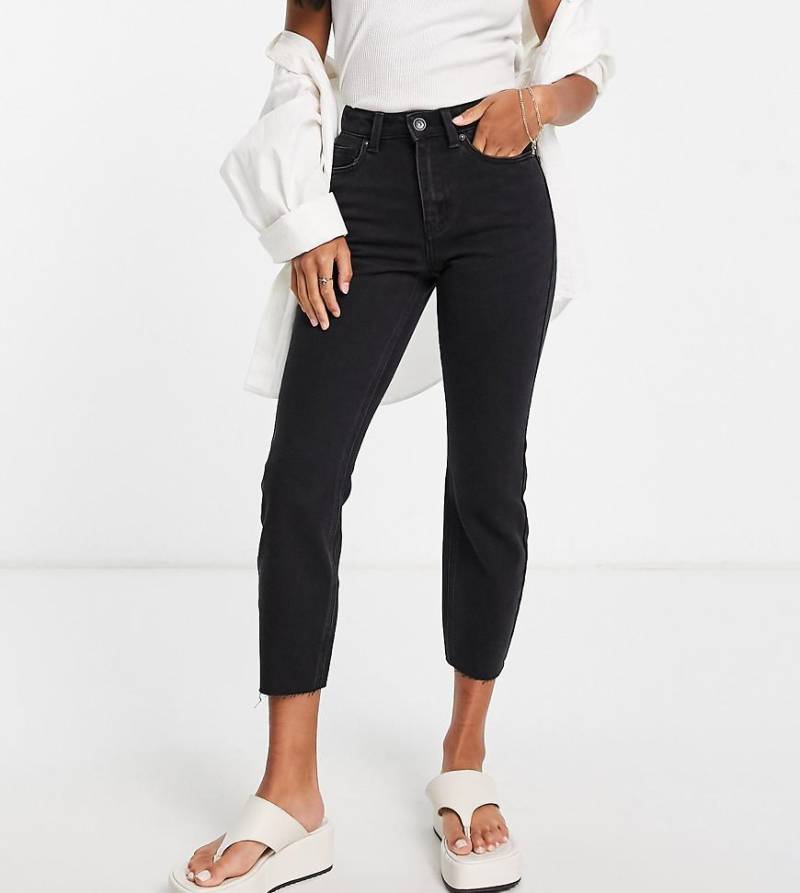 Vero Moda Petite - Brenda - Jeans in Schwarz mit geradem Schnitt von Vero Moda Petite