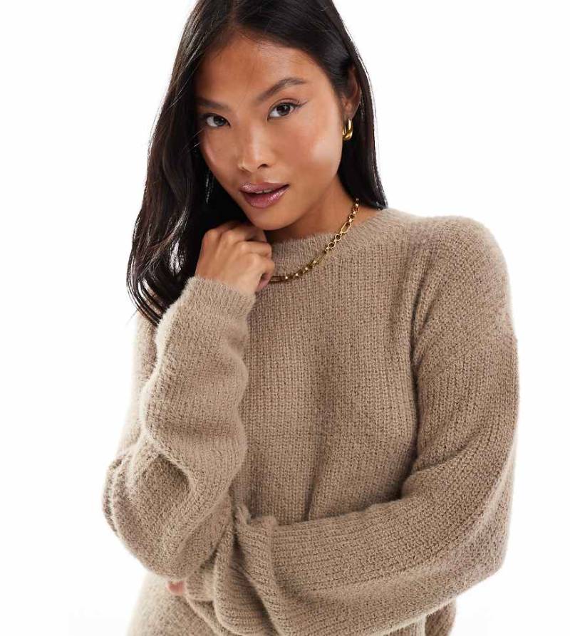 Vero Moda Petite - Flauschiger Pullover in Beige, Kombiteil-Neutral Vero Moda Petite - Flauschiger Pullover in Beige, Kombiteil-Neutral von Vero Moda Petite