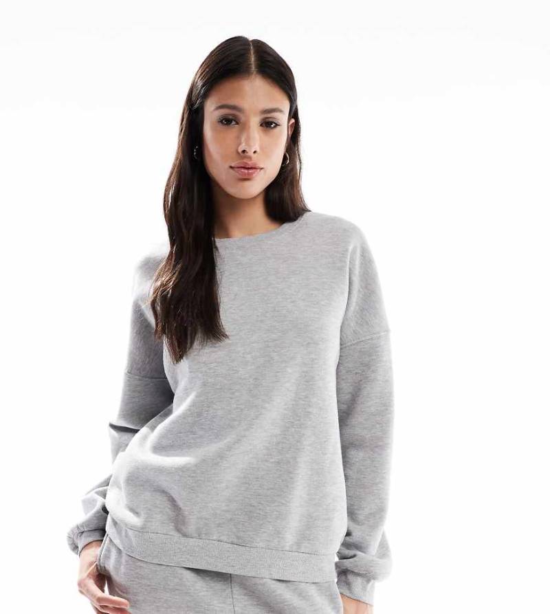 Vero Moda Tall - Oversize-Sweatshirt in Hellgrau, Kombiteil von Vero Moda Tall
