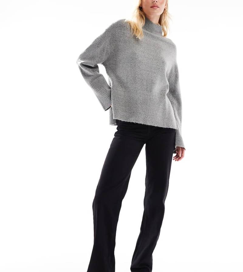 Vero Moda Tall - Tessa - Jeans in Schwarz mit hohem Bund und weitem Bein von Vero Moda Tall