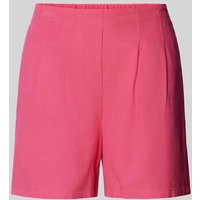Vero Moda High Waist Shorts aus Viskose-Leinen-Mix in Pink, Größe XS von Vero Moda