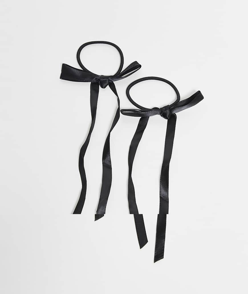 Vero Moda - 2er-Pack Schleifenband-Haarbänder in Schwarz von Vero Moda