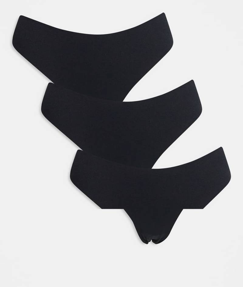 Vero Moda - 3er-Pack Slips aus Spitze in Schwarz von Vero Moda