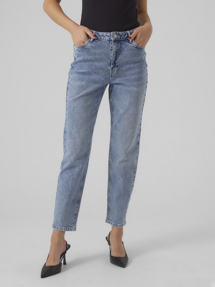 Vero Moda 5-Pocket-Jeans VMLINDA HR MOM JEANS GU3184 GA NOOS Light Blue Denim von Vero Moda