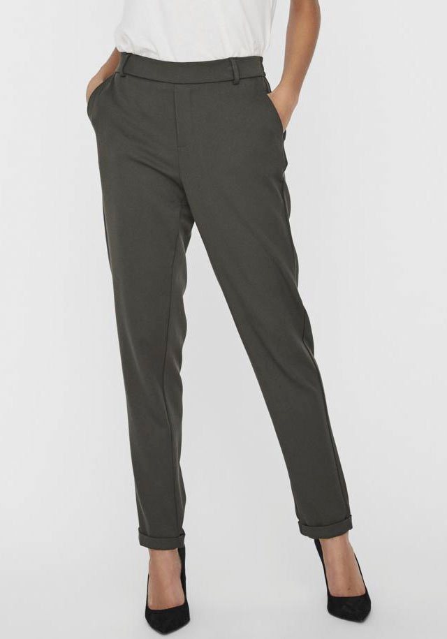 Vero Moda Anzughose VMMAYA MR LOOSE SOLID PANT NOOS knöchelfreie Form mit Saumaufschlag von Vero Moda