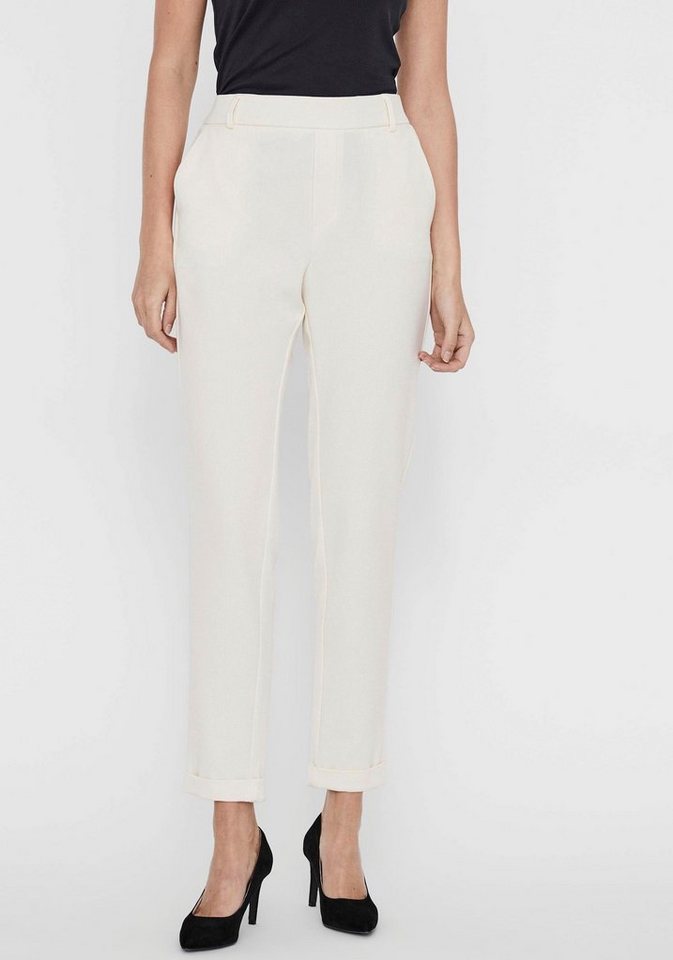 Vero Moda Anzughose VMMAYA MR LOOSE SOLID PANT NOOS knöchelfreie Form mit Saumaufschlag von Vero Moda