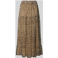 Vero Moda Ausgestellter Maxi-Rock mit Allover-Muster Modell 'SMILLA' in Sand, Größe M von Vero Moda