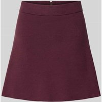 Vero Moda Ausgestellter Mini-Rock aus Viskose-Mix Modell 'SABA' in Bordeaux, Größe XL von Vero Moda