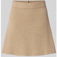 Vero Moda Ausgestellter Mini-Rock aus Viskose-Mix Modell 'SABA' in Sand, Größe XL von Vero Moda
