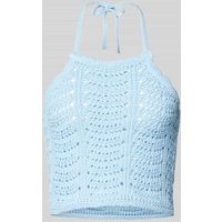 Vero Moda Bandeau-Top in Strick-Optik Modell 'HAWAII' in Hellblau, Größe XL Vero Moda Bandeau-Top in Strick-Optik Modell 'HAWAII' in Hellblau, Größe XL von Vero Moda