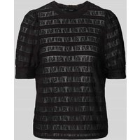 Vero Moda Bluse mit Streifenmuster Modell 'NICOLINE' in Black, Größe L von Vero Moda