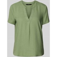 Vero Moda Loose Fit Bluse aus Viskose-Leinen-Mix Modell 'MYMILO' in Oliv, Größe S von Vero Moda