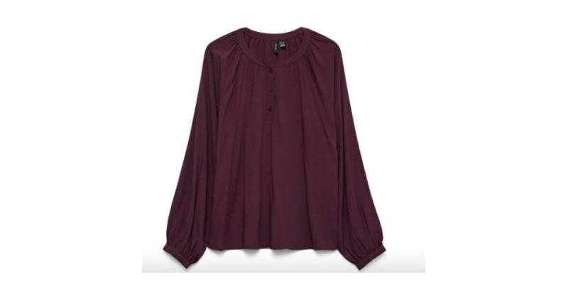 Vero Moda Blusenshirt VMBELLA LS PLACKET TOP WVN GA NOOS von Vero Moda