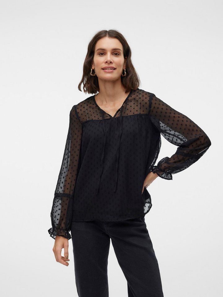 Vero Moda Langarmbluse VMLEAH LS LACE TOP WVN GA NOOS Vero Moda Langarmbluse VMLEAH LS LACE TOP WVN GA NOOS von Vero Moda