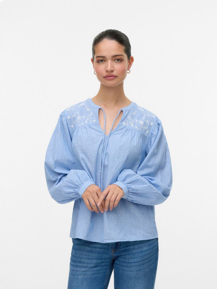 Vero Moda Blusenshirt VMNIKA LS TOP WVN GA NOOS von Vero Moda