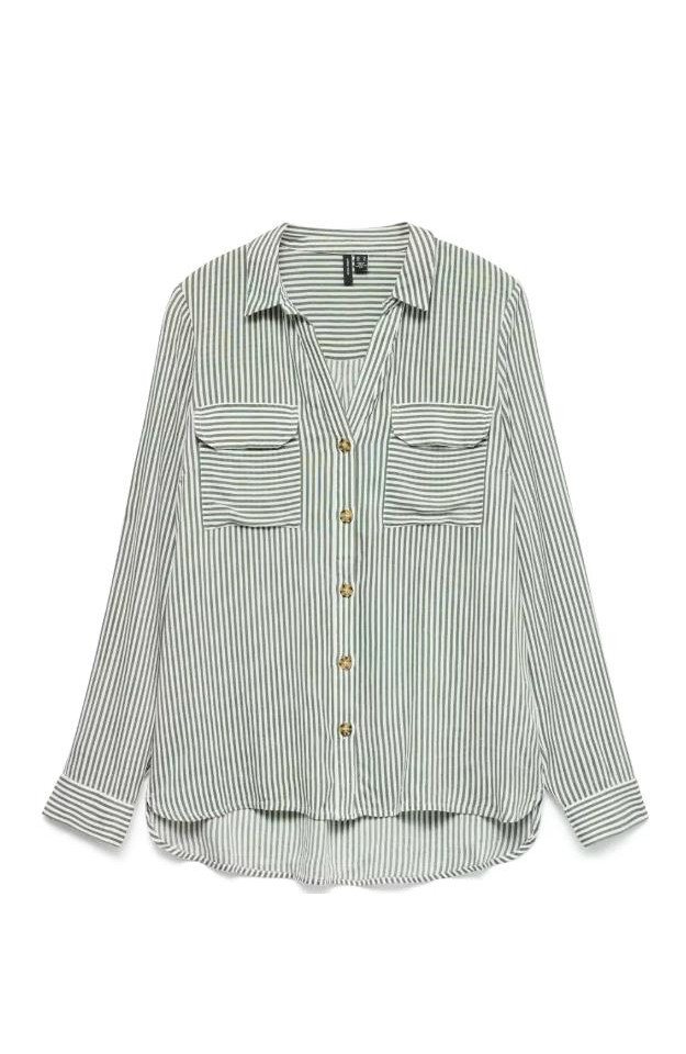 Vero Moda Blusentop VMBUMPY L/S SHIRT NEW WVN NOOS von Vero Moda