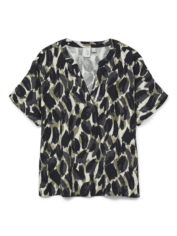 Vero Moda Blusentop VMFANINI S/S V-NECK TOP WVN BTQ GA von Vero Moda