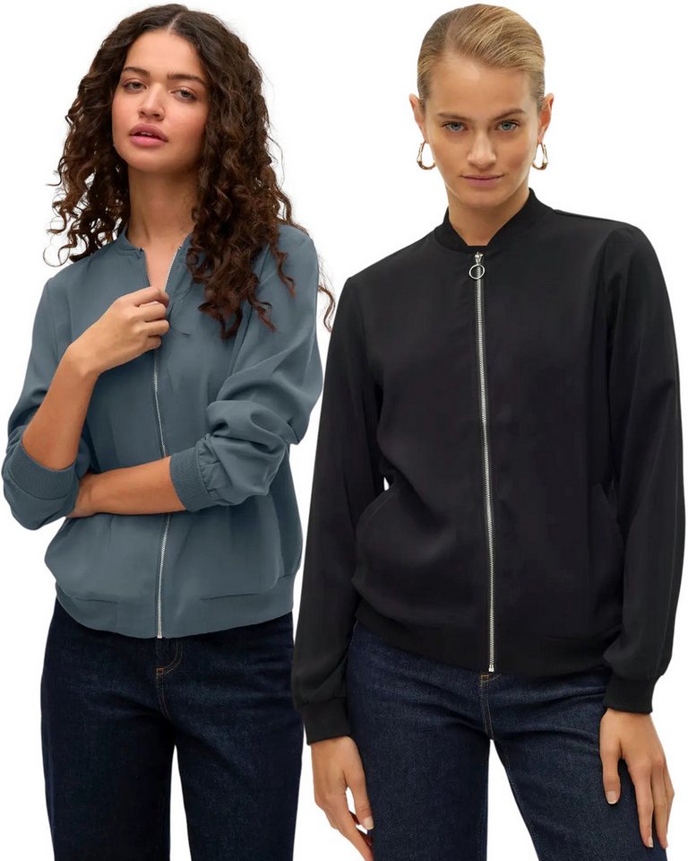 Vero Moda Bomberjacke (Spar Set, 2er Pack) leichte sommerliche Damen Jacke von Vero Moda