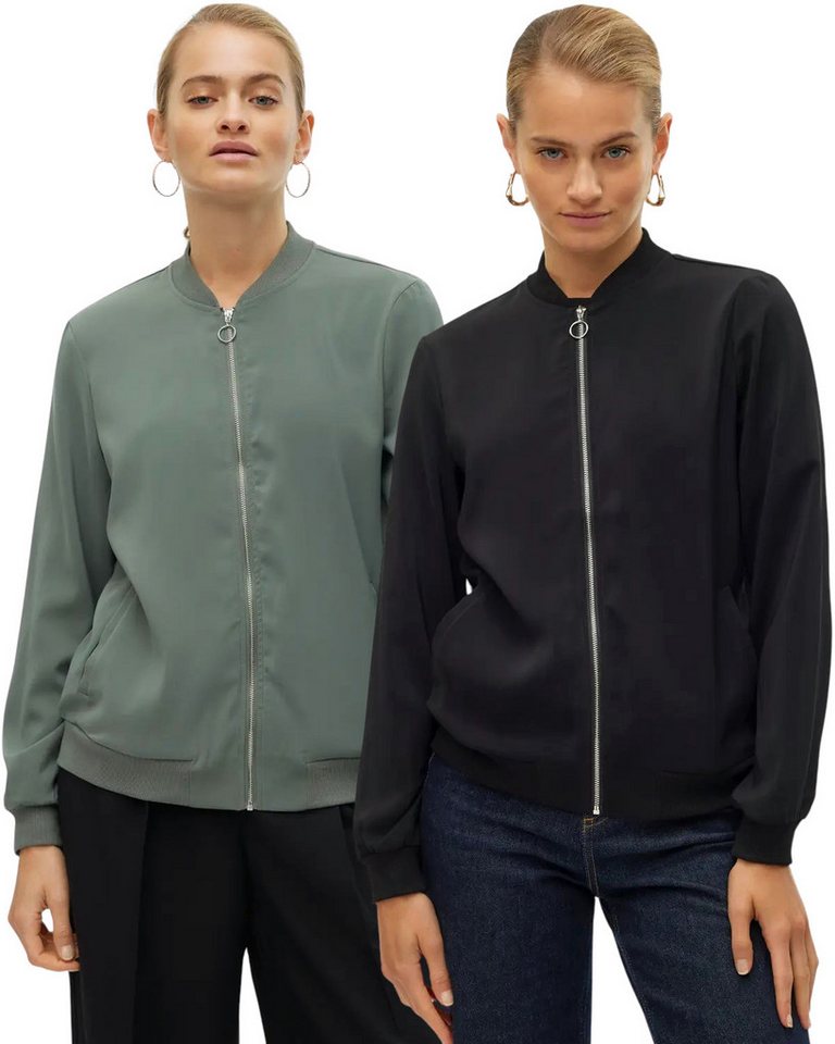 Vero Moda Bomberjacke (Spar Set, 2er Pack) leichte sommerliche Damen Jacke von Vero Moda