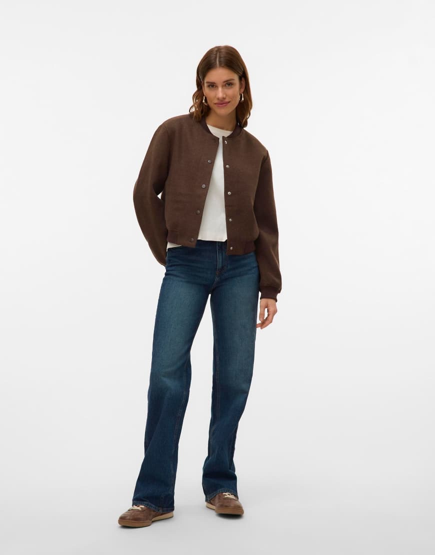 Vero Moda - Bomberjacke in Schokotortenbraun-Brown von Vero Moda
