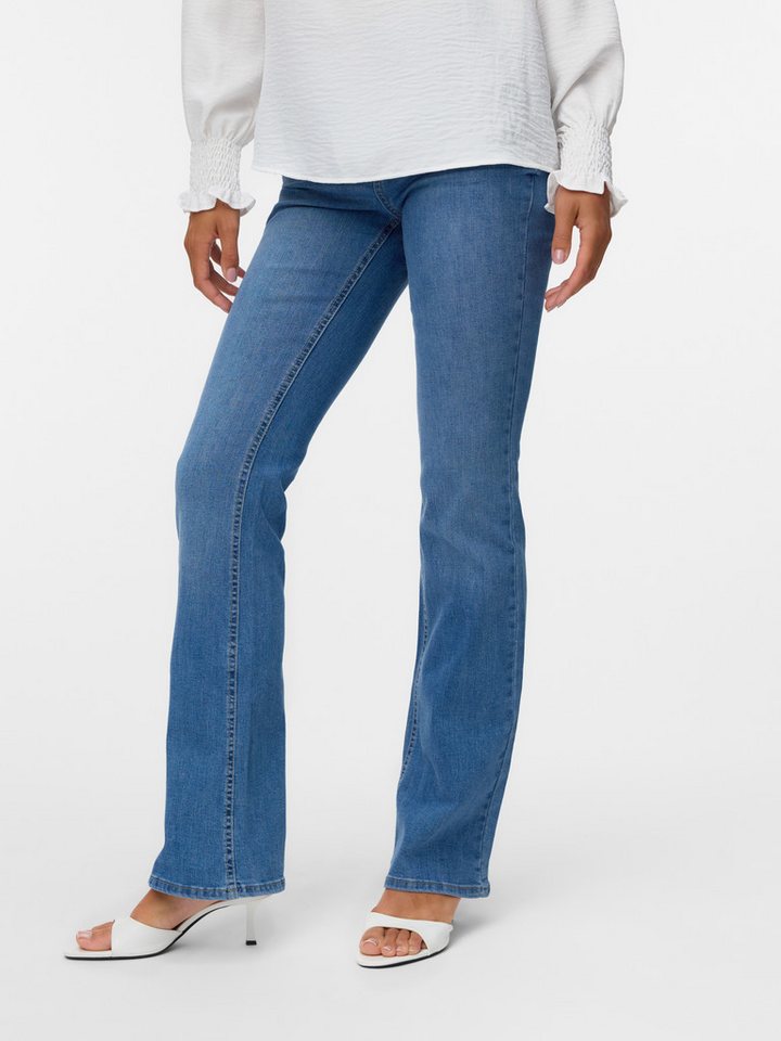 Vero Moda Bootcut-Jeans VMFLASH MR FLARED POCKET JNS RA3042 NOOS Baumwollmischung mit Stretch, regular waist, skinny fit von Vero Moda