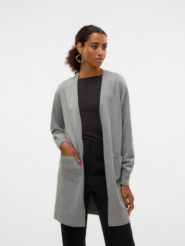 Vero Moda Cardigan Cardigan lange Strickjacke loose fit VMSILJE LS OPEN CARDIGAN GA NOOS von Vero Moda