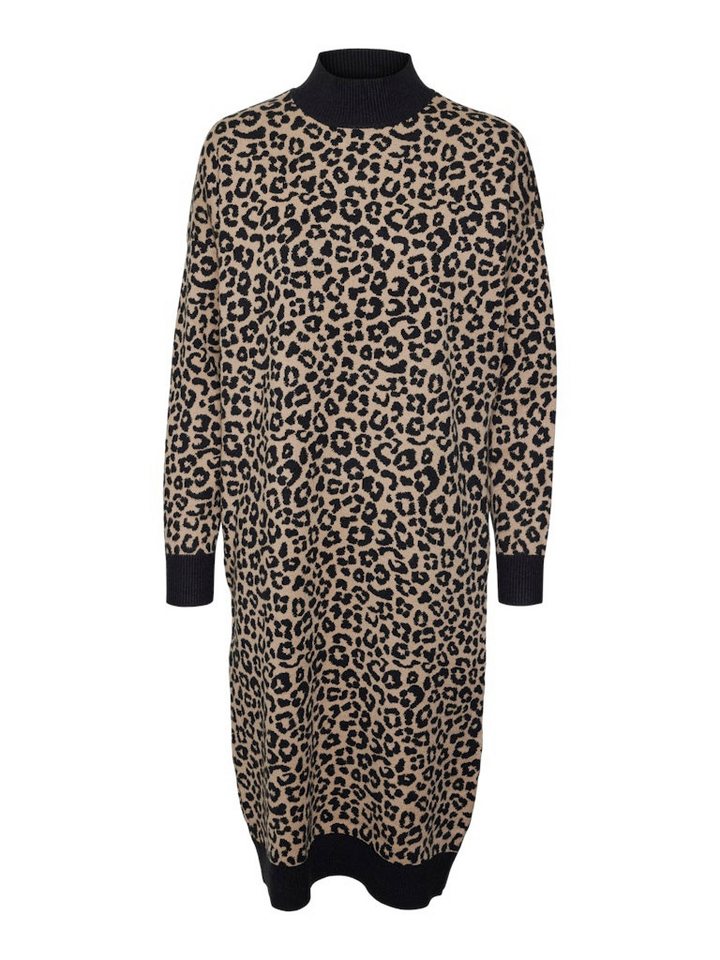 Vero Moda Cocktailkleid VMARIA ART LS HIGHNECK KNEE DRESS G Black/FOREVER von Vero Moda