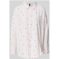 Vero Moda Comfort Fit Hemdbluse mit langem Arm Modell 'NORA' in Rosa, Größe M von Vero Moda