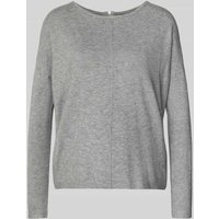 Vero Moda Comfort Fit Strickpullover aus Viskose-Mix Modell 'BREEZE AURA' in Mittelgrau Melange, Größe L von Vero Moda