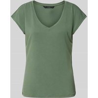 Vero Moda Comfort Fit T-Shirt mit Modal-Anteil Modell 'FILLI' in Schilf, Größe XL Vero Moda Comfort Fit T-Shirt mit Modal-Anteil Modell 'FILLI' in Schilf, Größe XL von Vero Moda
