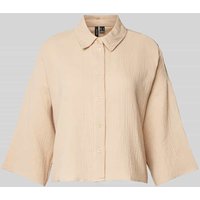 Vero Moda Cropped Bluse mit 3/4-Arm Modell 'NATALI' in Sand, Größe XL von Vero Moda