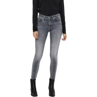 Vero Moda Damen Jeans VMLUX RI201 Slim Fit - Grau - Medium Grey Denim von Vero Moda