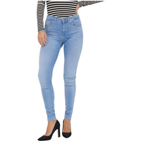 Vero Moda Damen Jeans VMLUX RI371 Slim Fit - Blau Light Blue Denim von Vero Moda