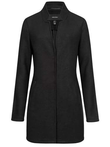 Vero Moda Damen Kurzmantel lange Damenjacke mit Stehkragen VMBrushedkatrine 10231027 Black XL von Vero Moda