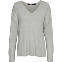 Vero Moda Damen Strickpullover VMCREWLEFILE LS V-NECK von Vero Moda