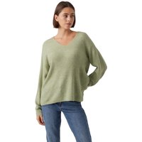 Vero Moda Damen Strickpullover VMCREWLEFILE LS V-NECK von Vero Moda