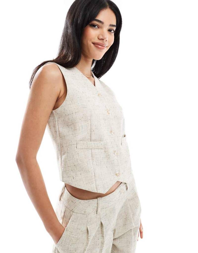 Vero Moda - Elegante Weste in Hellbeige, Kombiteil-Neutral von Vero Moda