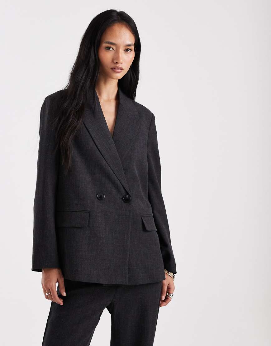 Vero Moda - Eleganter Blazer in meliertem Schwarz, Kombiteil von Vero Moda