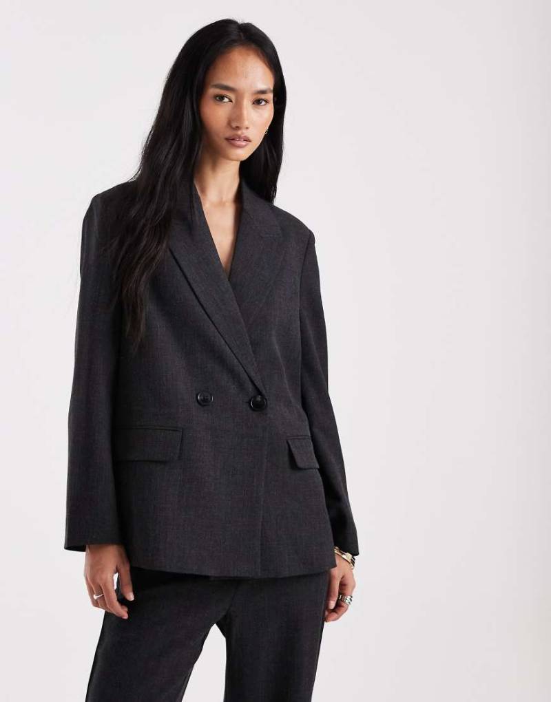 Vero Moda - Eleganter Blazer in meliertem Schwarz, Kombiteil von Vero Moda