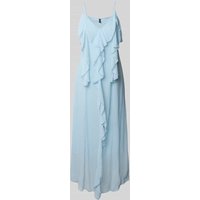Vero Moda Fließendes Maxikleid mit Rüschen Modell 'CAMILLE' in Hellblau, Größe S von Vero Moda