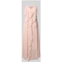 Vero Moda Fließendes Maxikleid mit Rüschen Modell 'CAMILLE' in Rosa, Größe M von Vero Moda