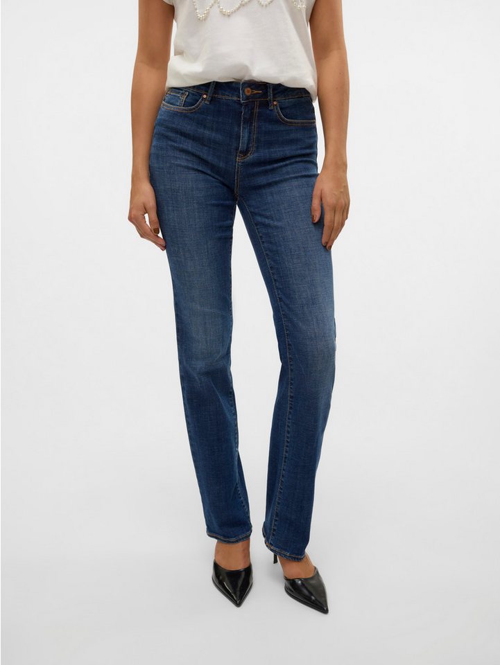 Vero Moda Gerade Jeans VMFLASH MR STRAIGHT JEANS LI3300 GA NOOS von Vero Moda