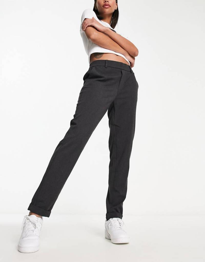 Vero Moda - Gerade geschnittene Hose in Dunkelgrau von Vero Moda