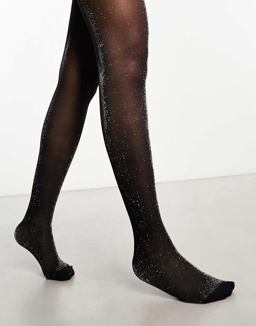 Vero Moda - Glitzer-Strumpfhosen in Schwarz Vero Moda - Glitzer-Strumpfhosen in Schwarz von Vero Moda