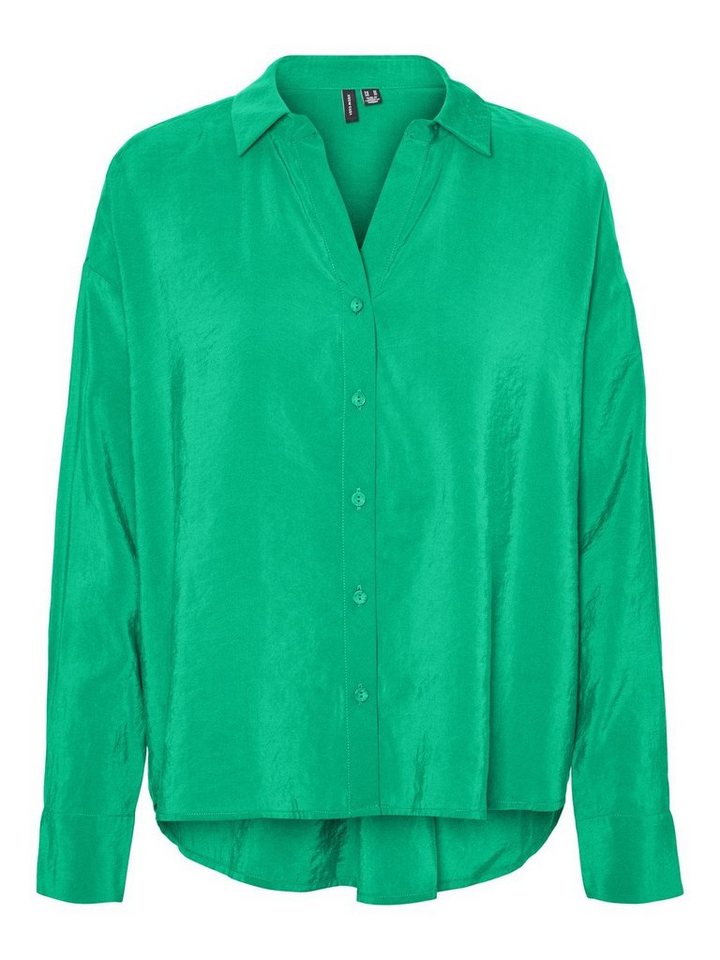 Vero Moda Hemdbluse VERO MODA Oversize Hemd-Bluse VmQueeny Shirt V-Ausschnitt von Vero Moda