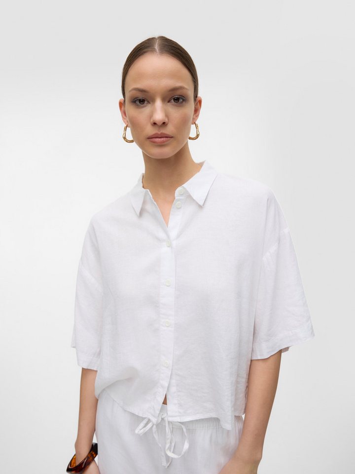 Vero Moda Hemdbluse VMLINN LINEN 2/4 SHORT SHIRT WVN NOOS von Vero Moda