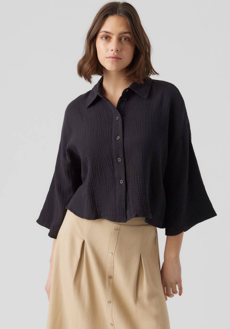 Vero Moda Hemdbluse "VMNATALI CROP SHIRT WVN NOOS" von Vero Moda